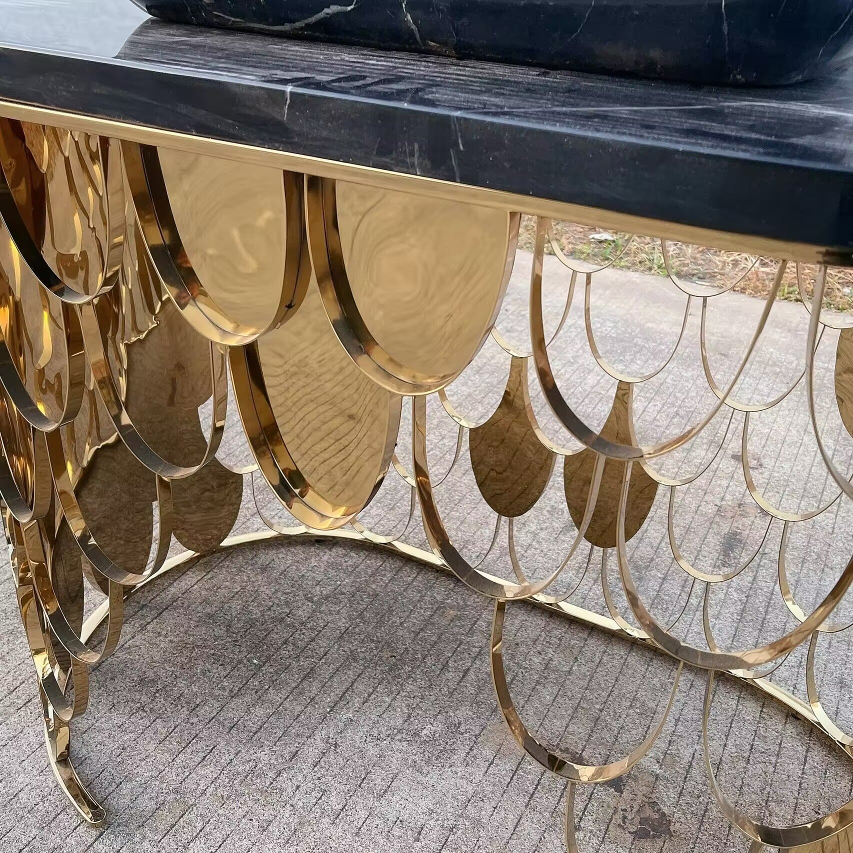 Koi Villa Bathroom Designer Metal Minimalist Marble Washbasin