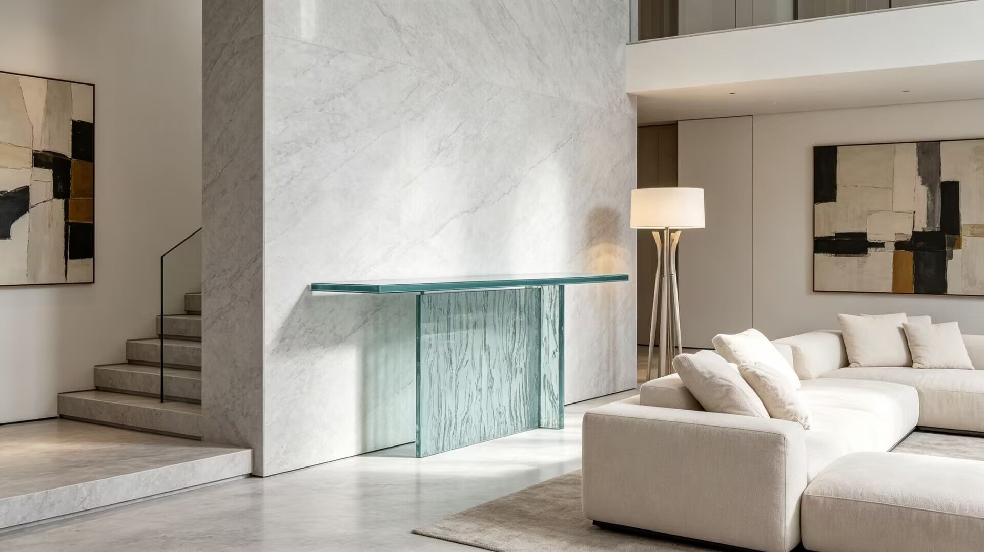 Laguna Unique Designer Customize Glass Decorative Console