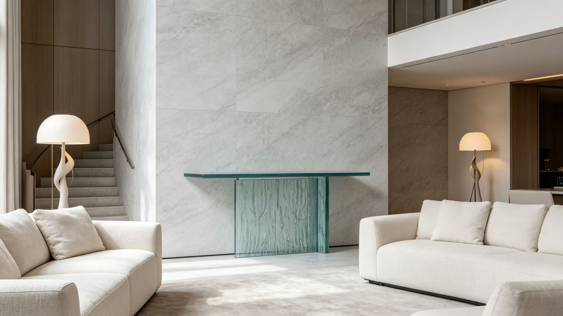 Laguna Unique Designer Customize Glass Decorative Console