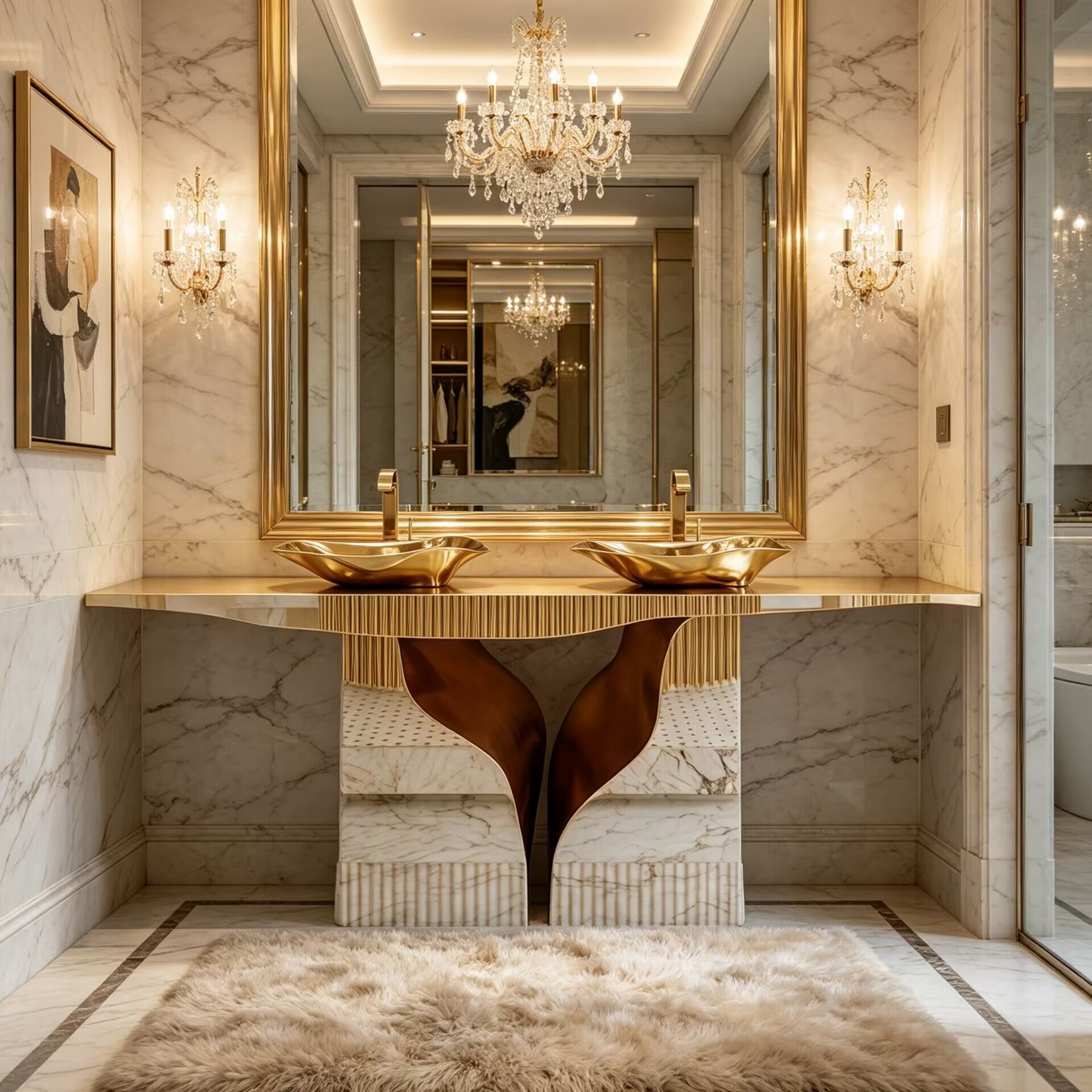 Lapiaz High-End Metal Customize Creativity Hand-Drawn Washbasin