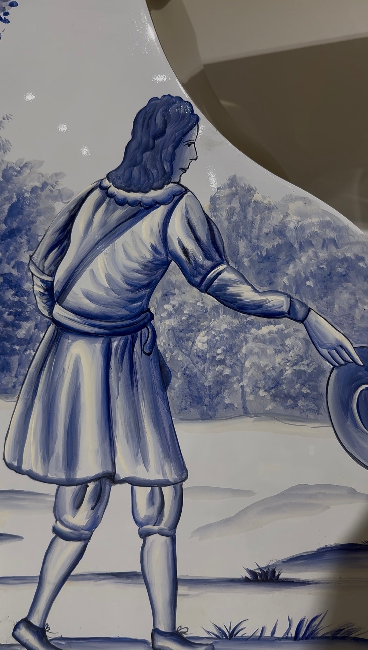 lapiaz tiles Artistic hand-painted stainless steel high-grade console