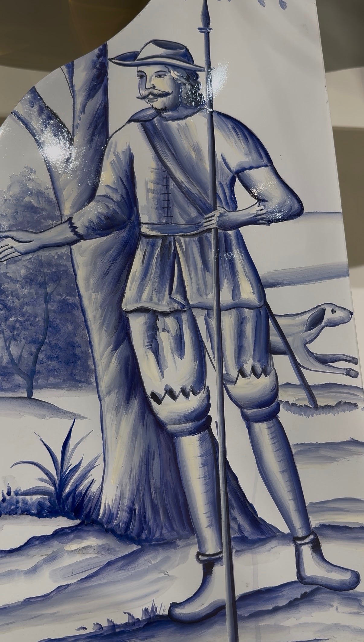 lapiaz tiles Artistic hand-painted stainless steel high-grade console