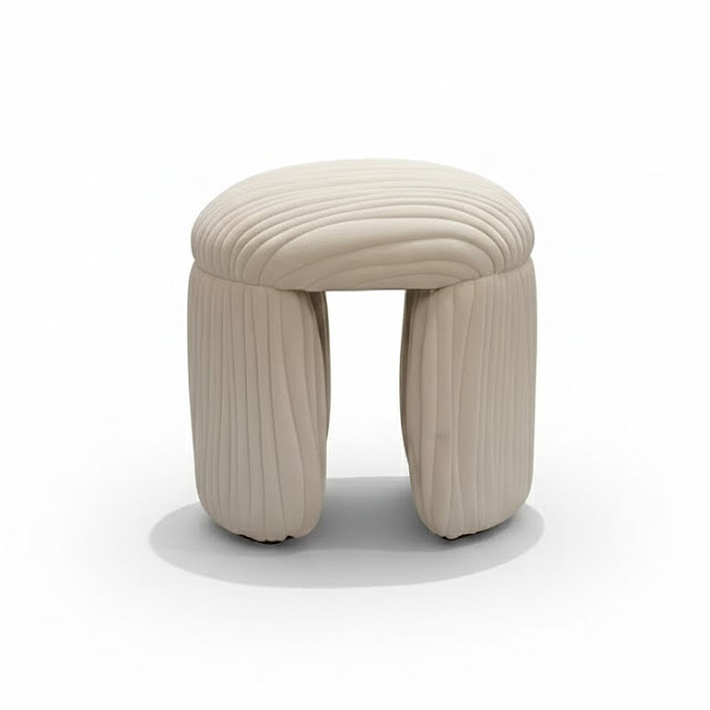 Leaf Modern Luxurious Artistic Minimalist Solid Wood Dressing Stool