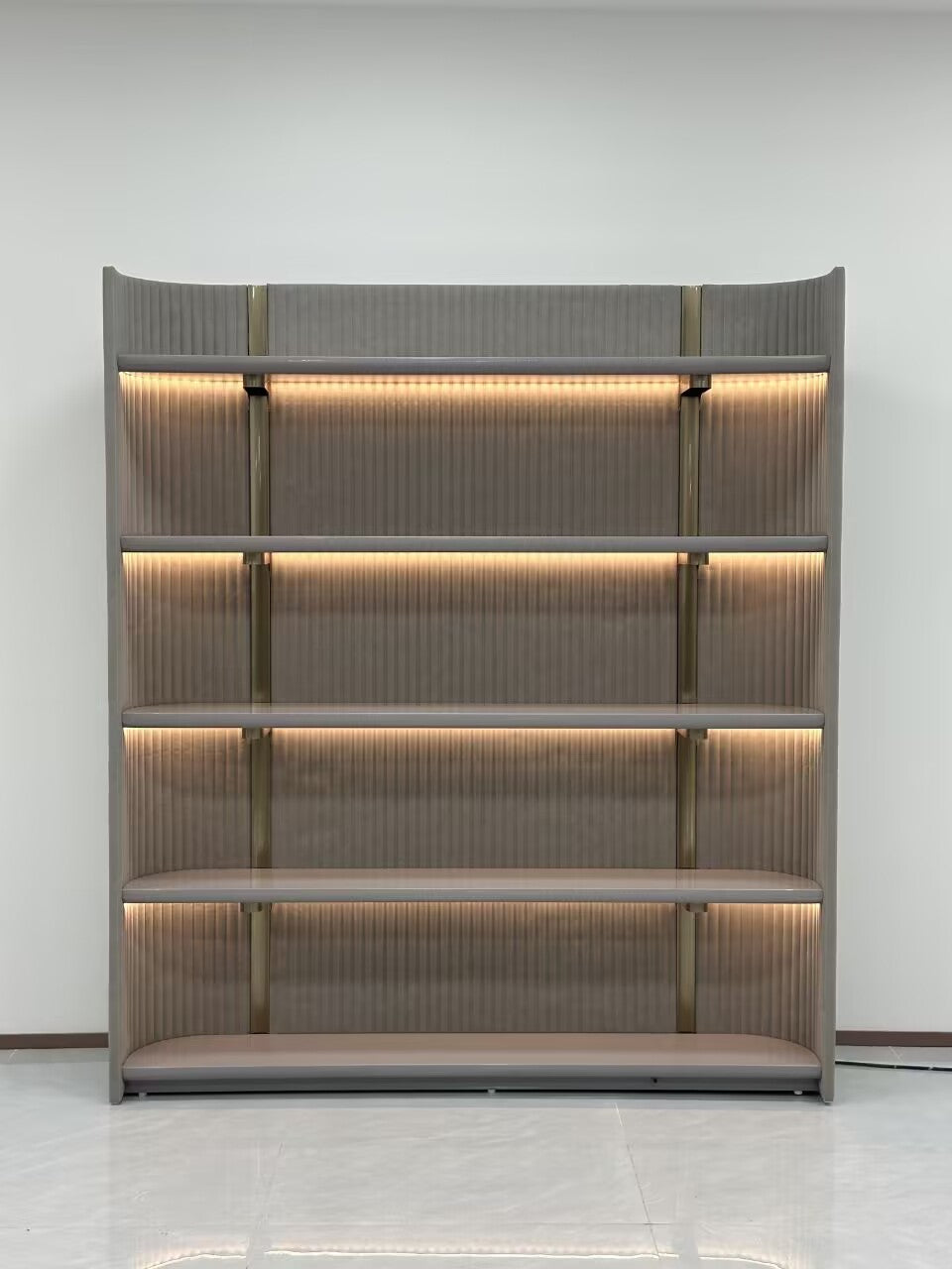 Leonardo Upscale Study Minimalist Luxurious Solid Wood Bookshelf