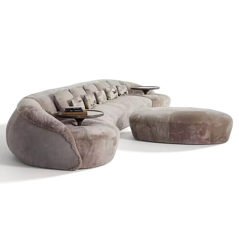 Libertine Italian Living Room High-End Designer Fabric Curved Sofa