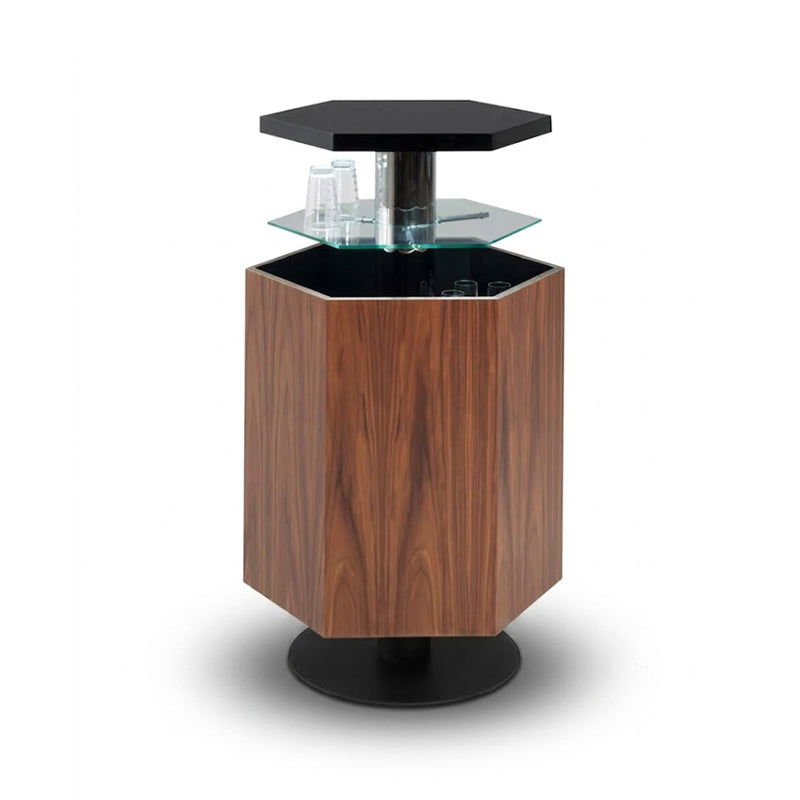 Lift Villa Modern Simplicity Electric Solid Wood Art Metal Wine Cabinet