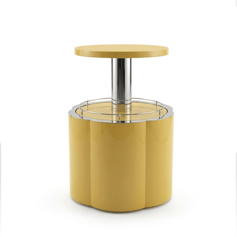 Flower Living Room Minimalism Stainless Steel Small Wine Cabinet