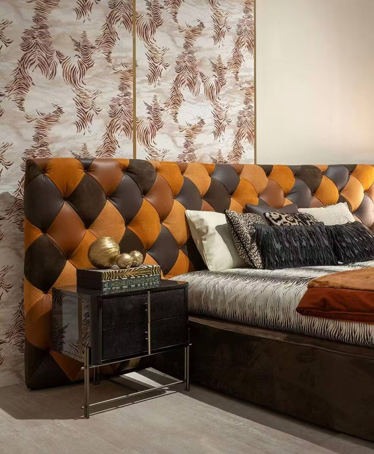 Limbo Bedroom Designer Creativity Wide-Screen Genuine Leather Bed