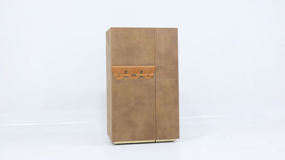 Ludovica High Quality Unique Art Leather Box-Shaped Dressing Table