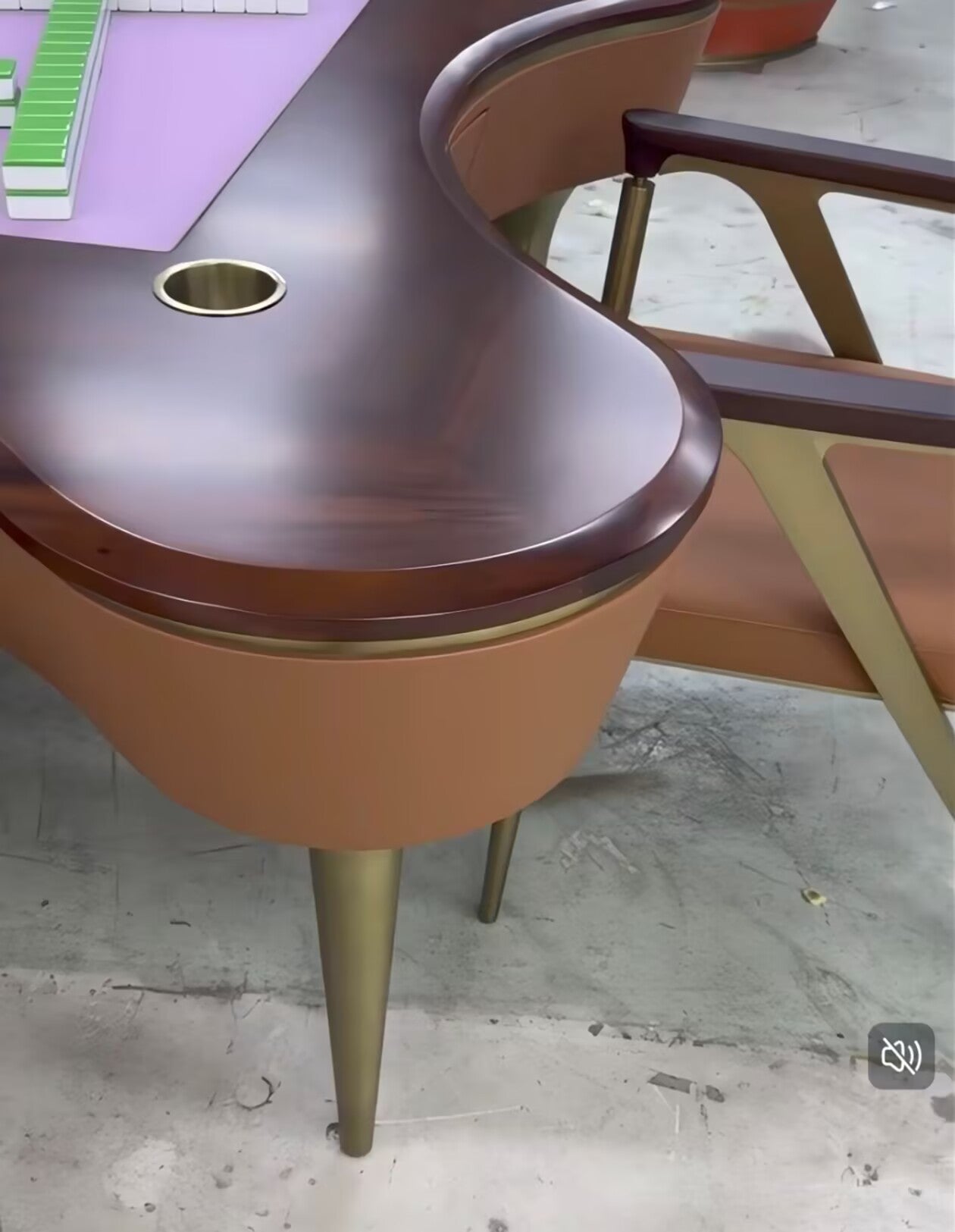 Fully Automatic Solid Wood Designer Irregular Custom Mahjong Table