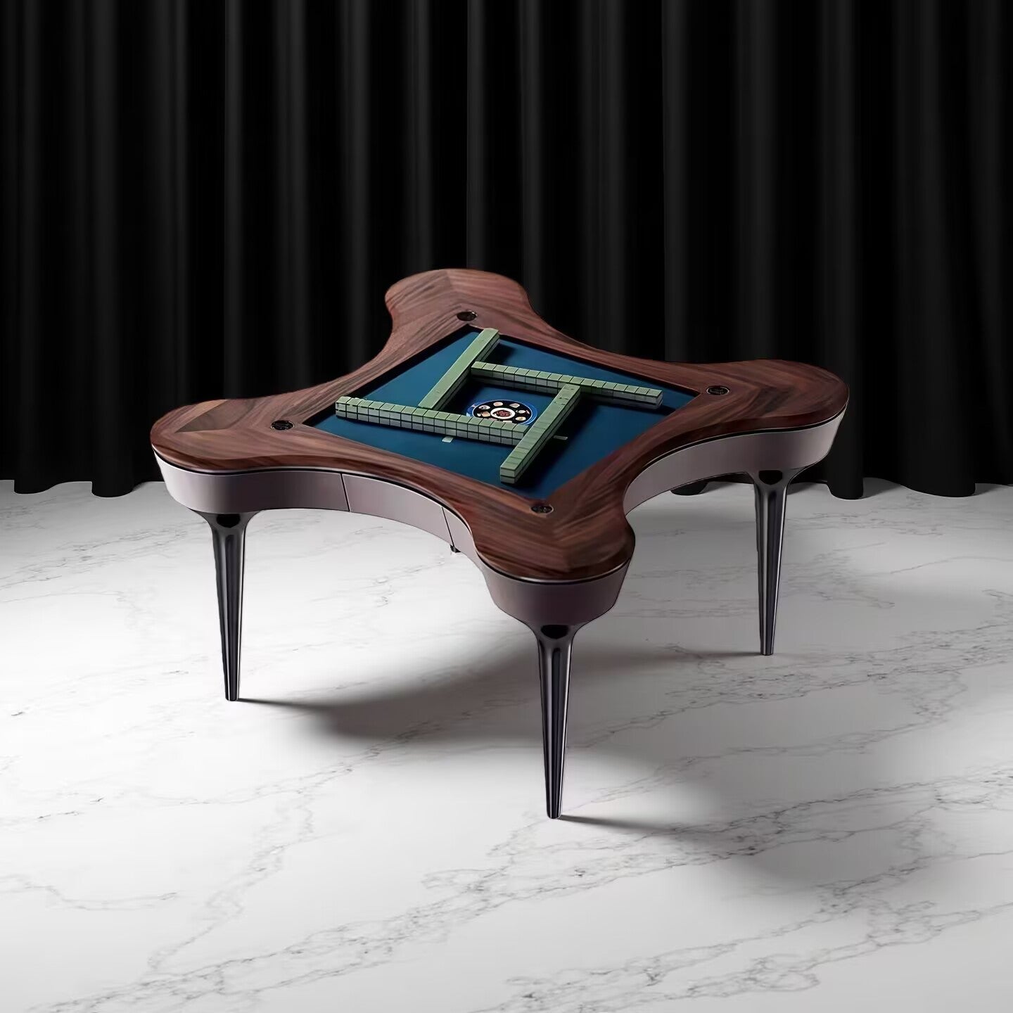 Fully Automatic Solid Wood Designer Irregular Custom Mahjong Table