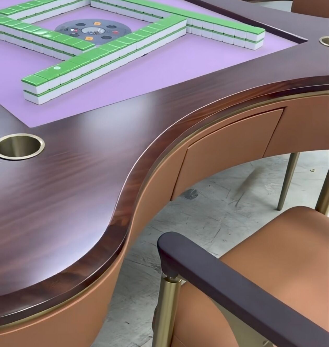 Fully Automatic Solid Wood Designer Irregular Custom Mahjong Table