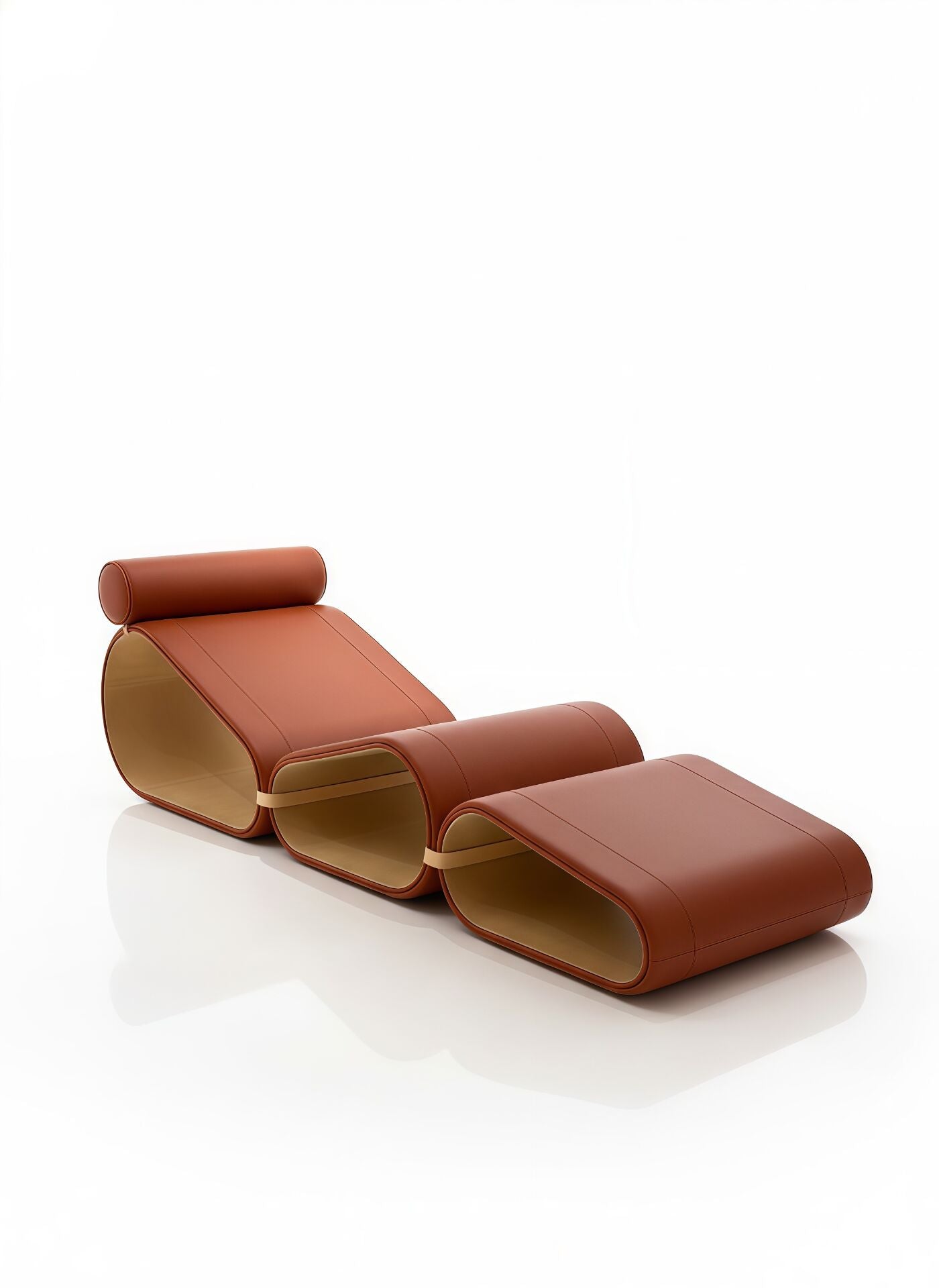 Marcel Wanders Designer Modular Artistic Leather Reclining Chair