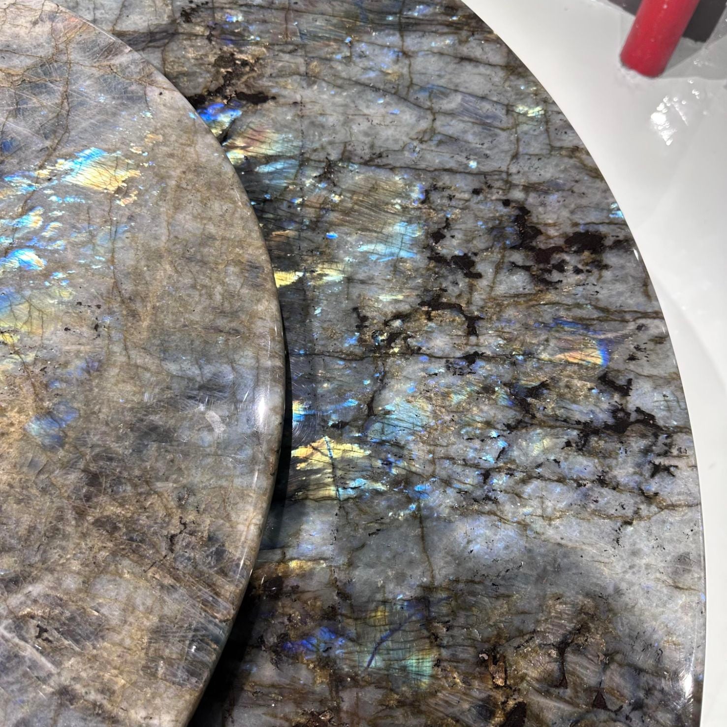 Marvin Upscale Stainless Steel Luxurious Natural Marble Dining Table