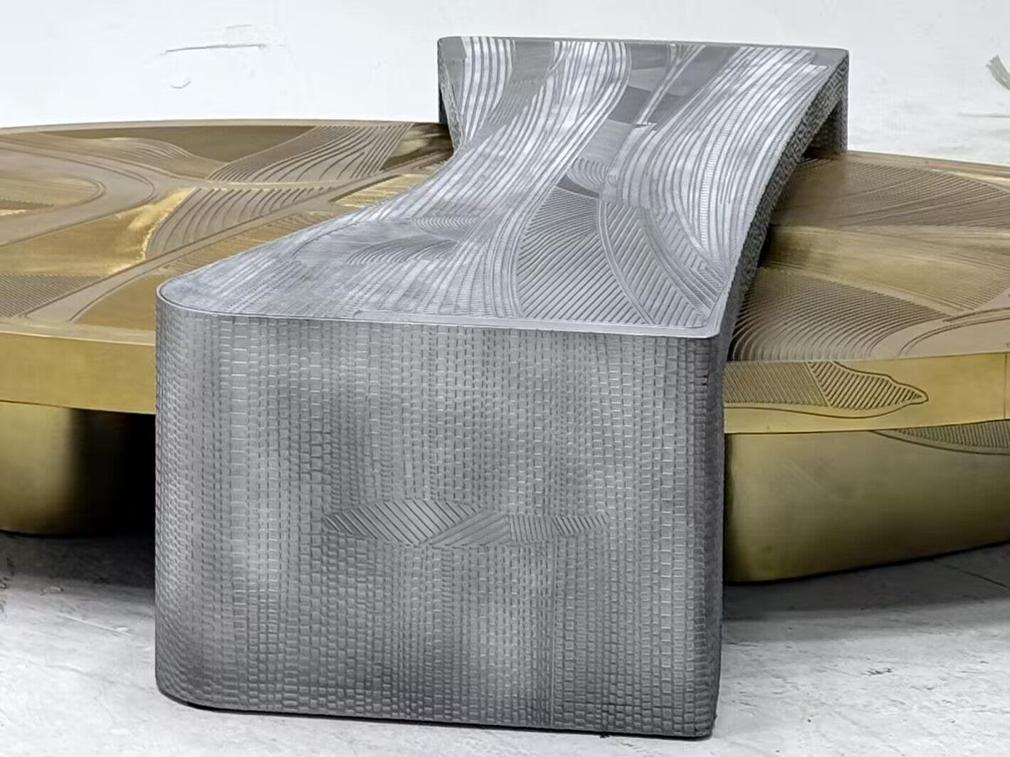 Masque High End Modern Creative Stainless Steel Coffee Table