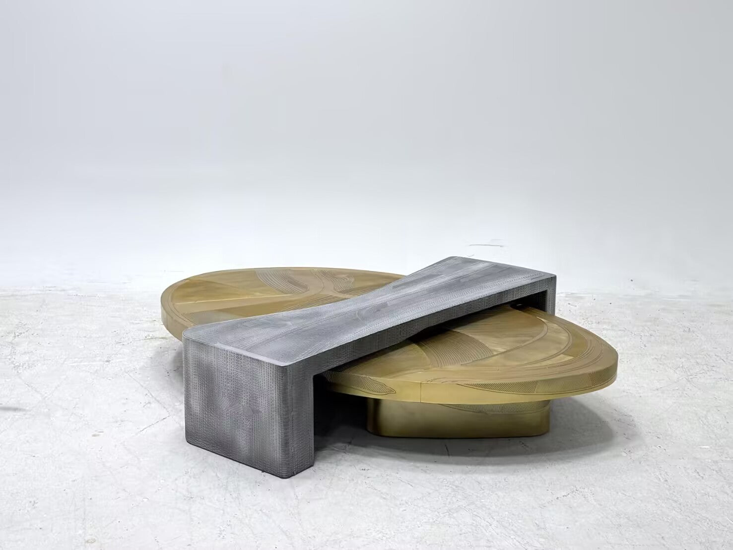 Masque High End Modern Creative Stainless Steel Coffee Table