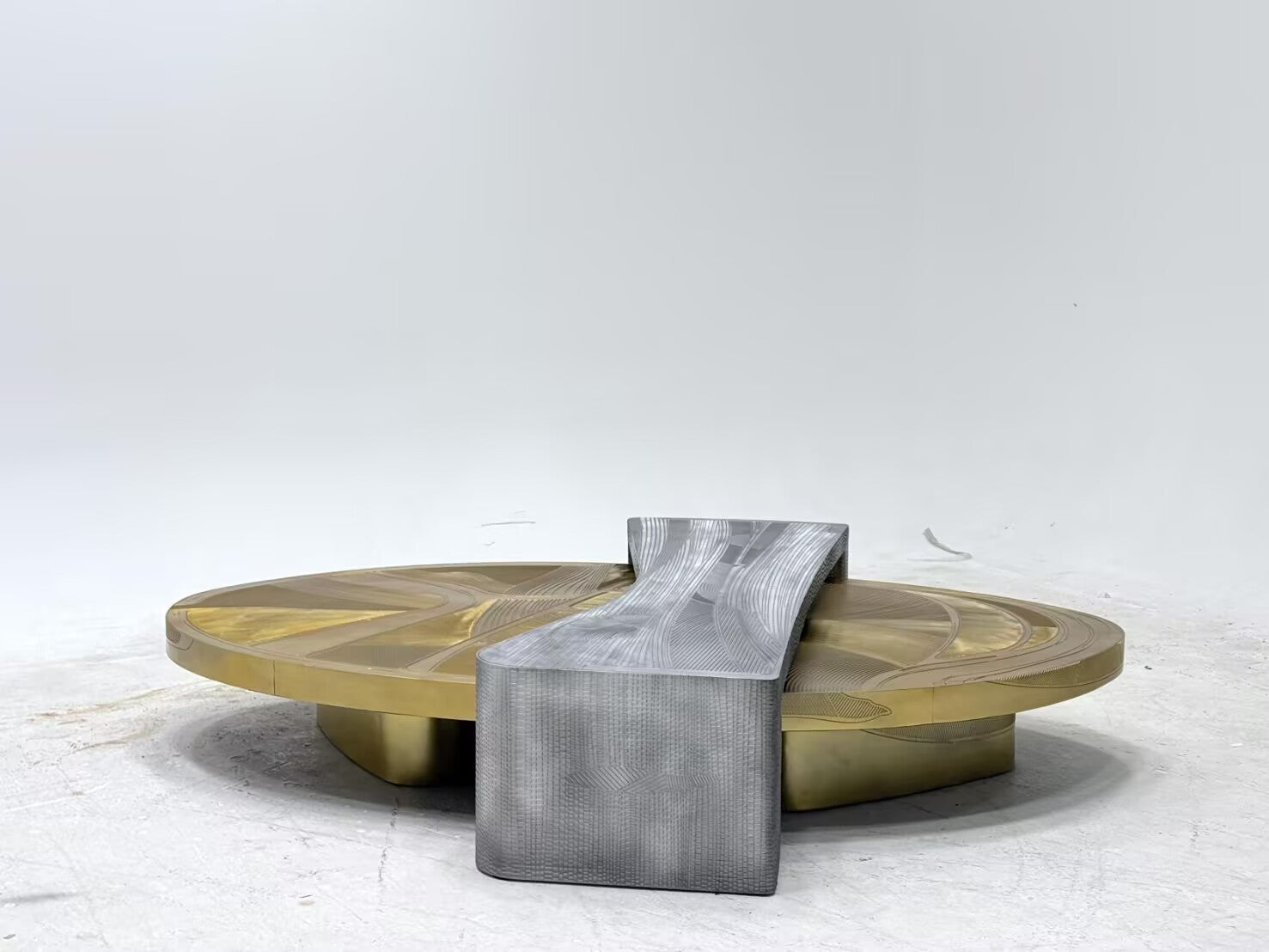 Masque High End Modern Creative Stainless Steel Coffee Table