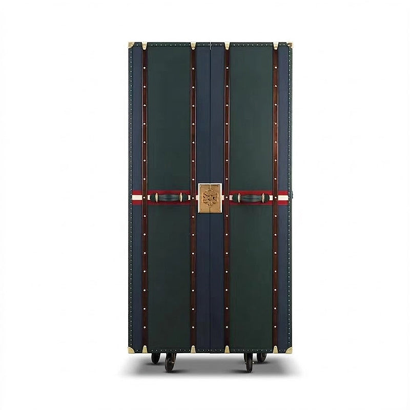 Medium Modern Designer Movable Solid Wood Wine Cabinet