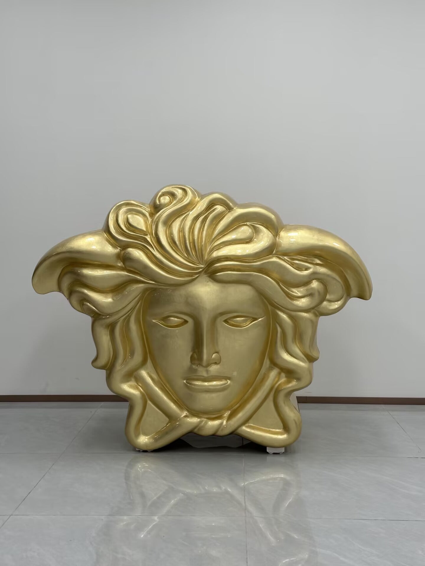 Medusa Carezza Artistic Irregular Solid Wood Glass Wine Cabinet
