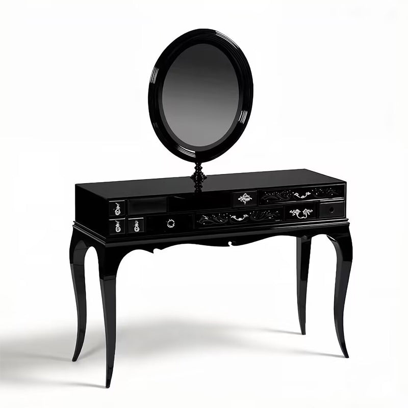 Melrose Luxurious Villa Bedroom Solid Wood Glass Dressing Table