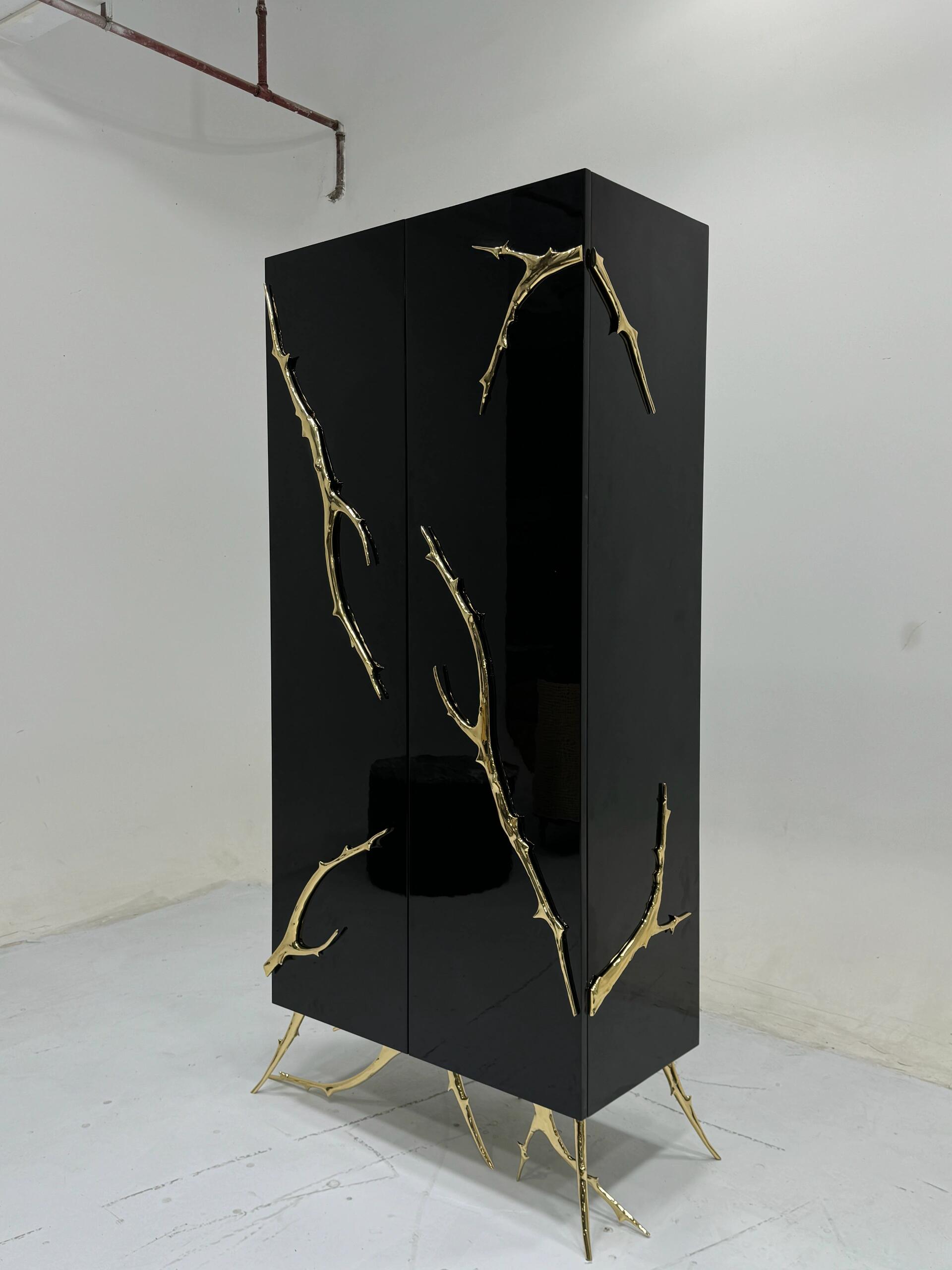 Metacredenza Artistic Creativity Metal Designer Wine Cabinet