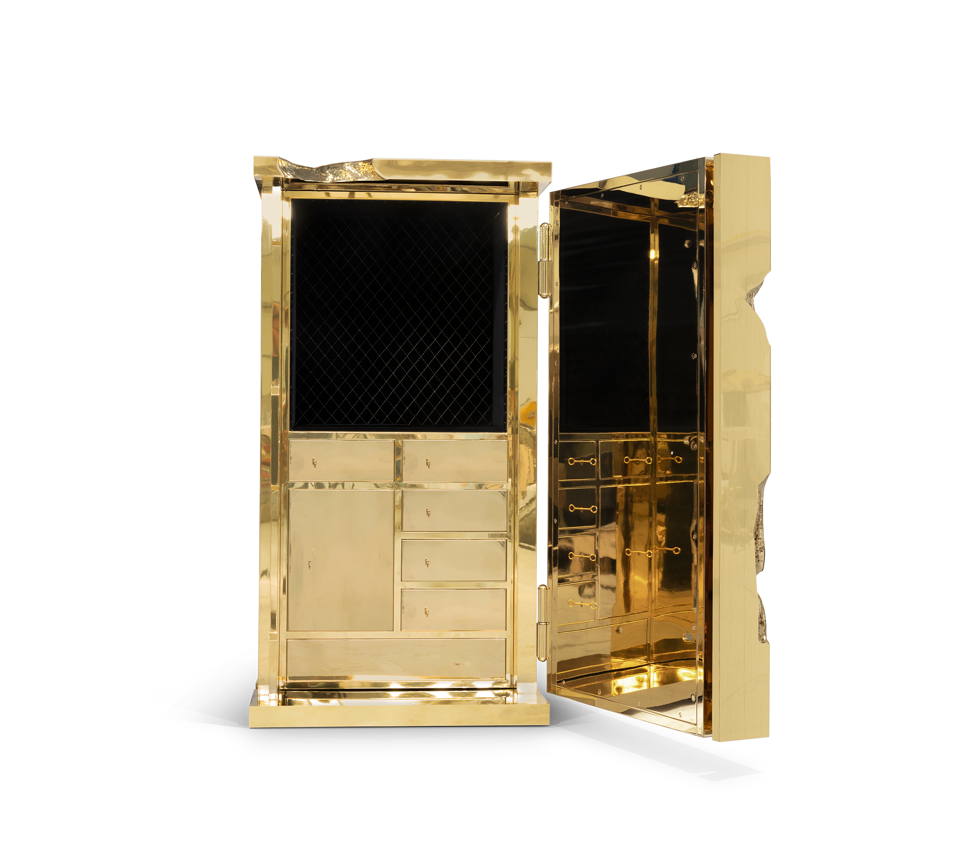 millionaire gold luxury safe