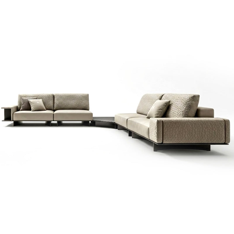Mirage Villa Living Room Creativity Modular Genuine Leather Sofa