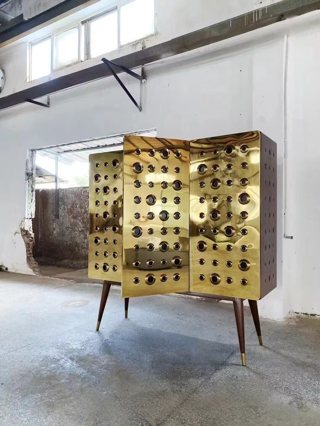 Monocles Luxury Unique Creativity Stainless Steel Customize Sideboard