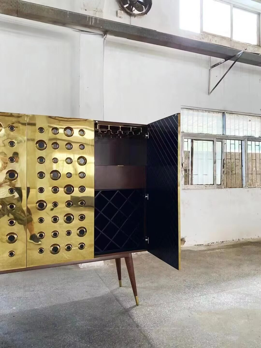 Monocles Luxury Unique Creativity Stainless Steel Customize Sideboard