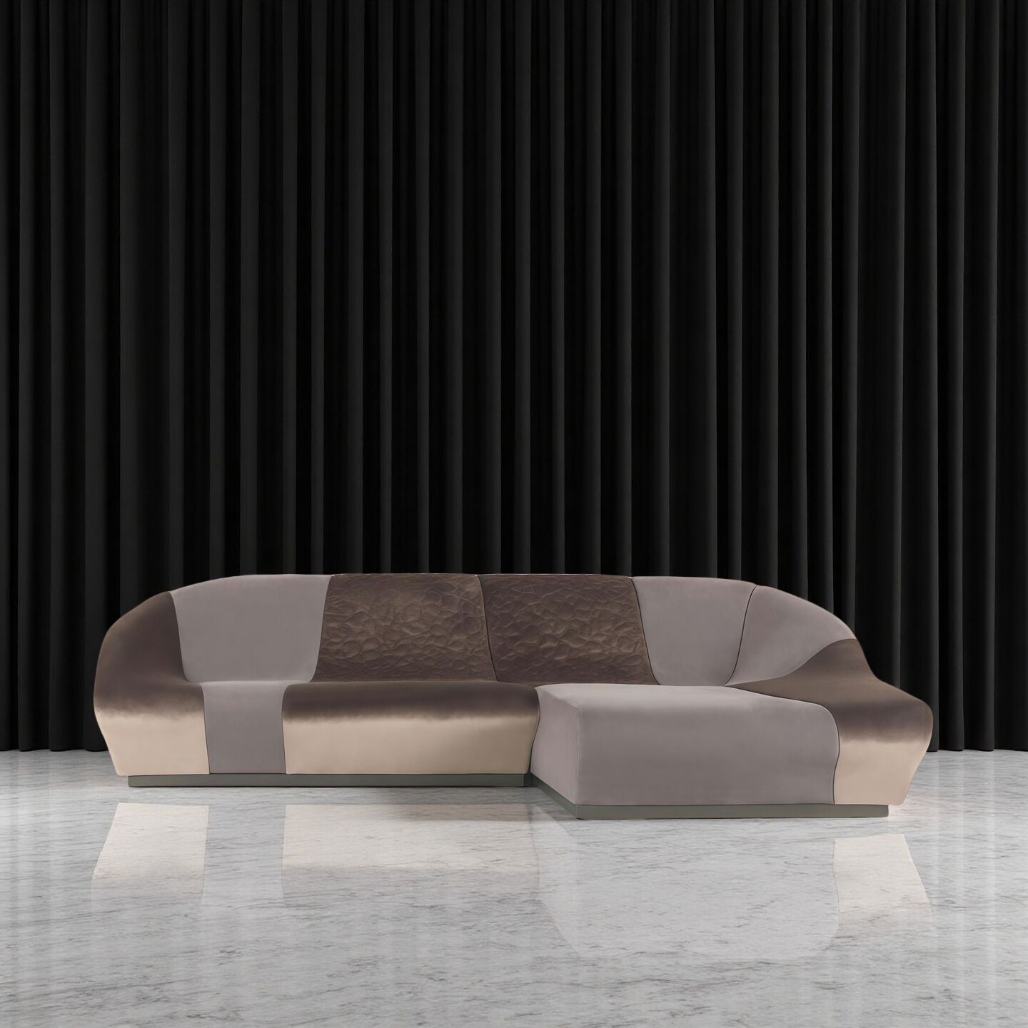 nassau Italian luxury Art Designer customize Genuine Leather sofa