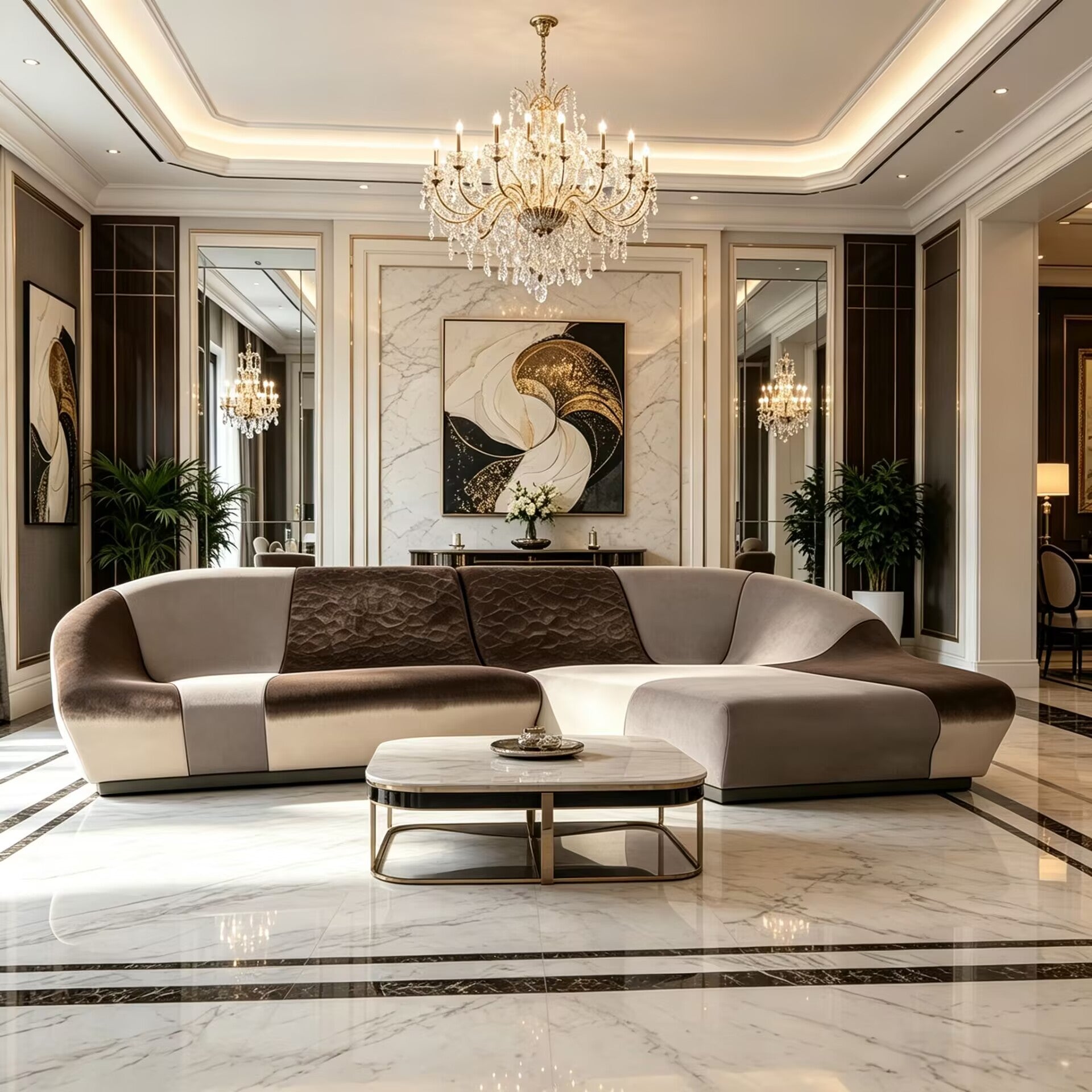 nassau Italian luxury Art Designer customize Genuine Leather sofa