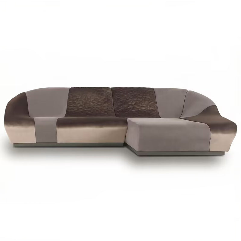 nassau Italian luxury Art Designer customize Genuine Leather sofa