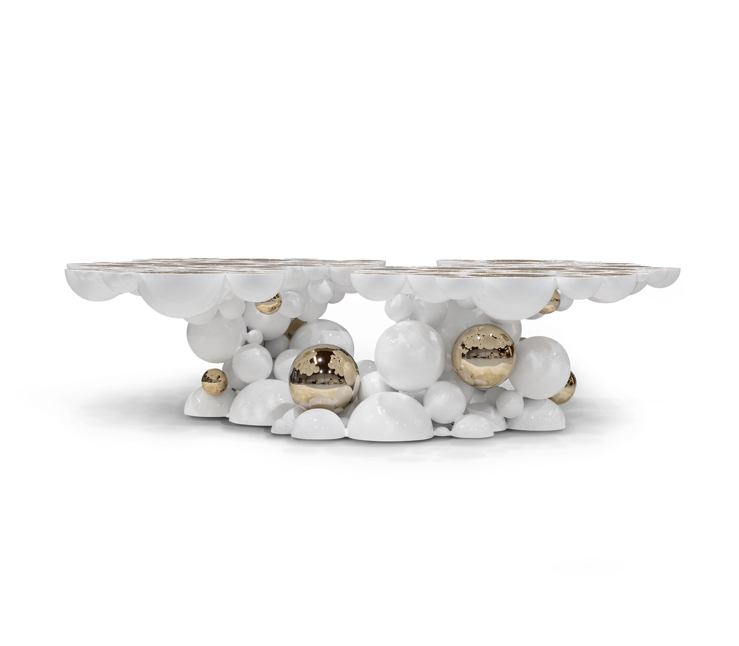 Luxury black gold NEWTON CENTER TABLE