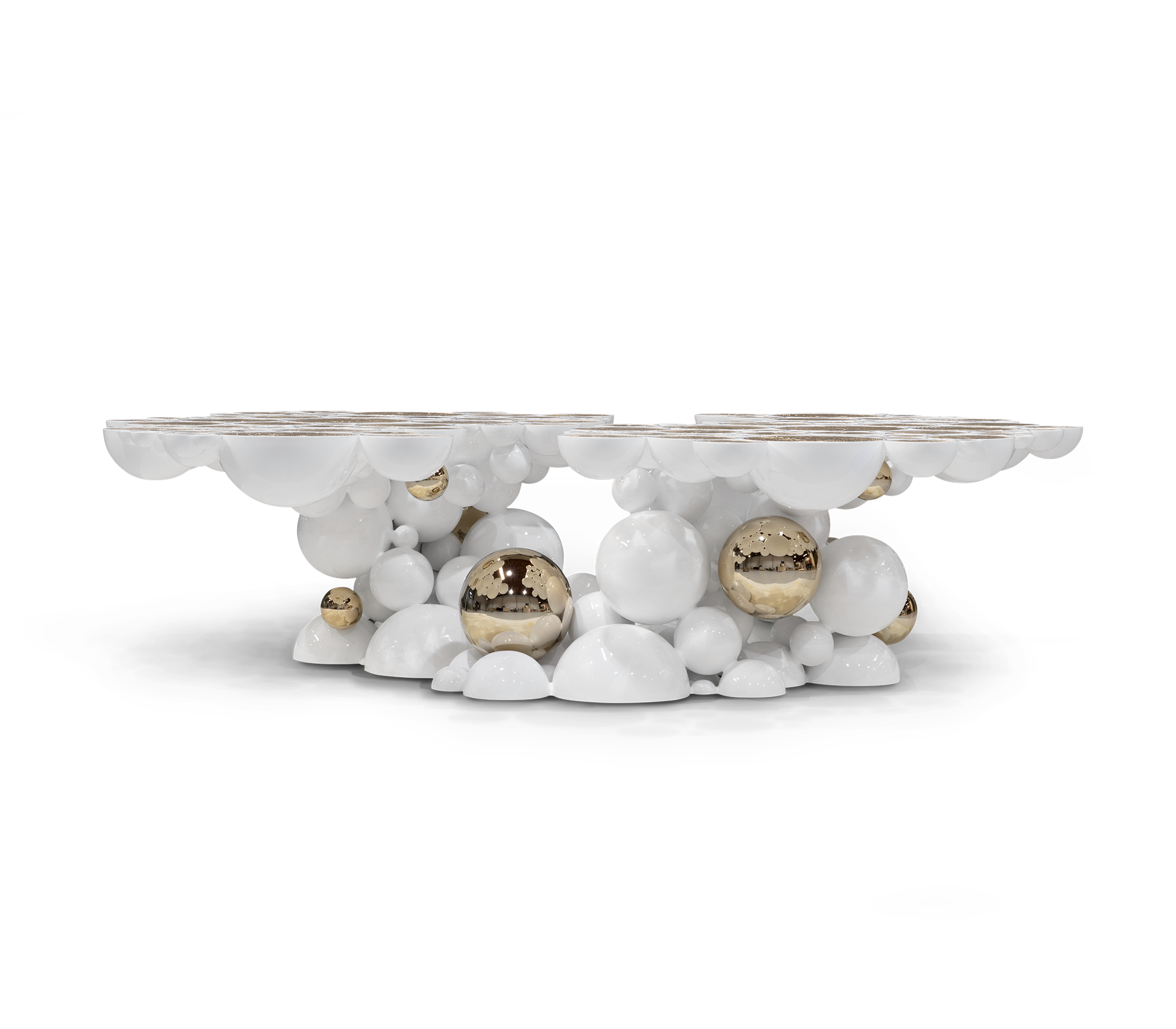 Luxury black gold NEWTON CENTER TABLE