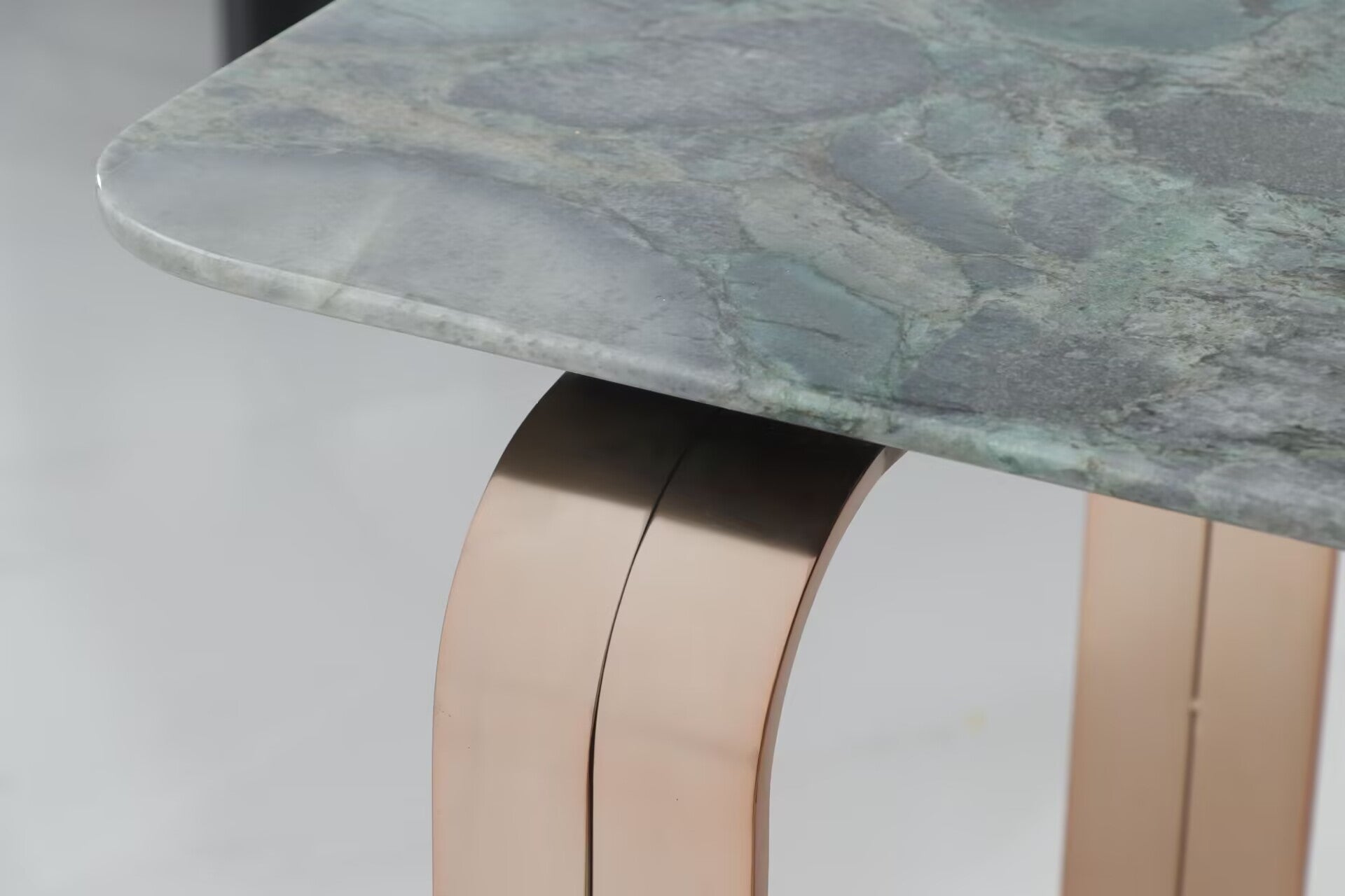 Nova Italian Artistic Stainless Steel High-End Natural Marble Console
