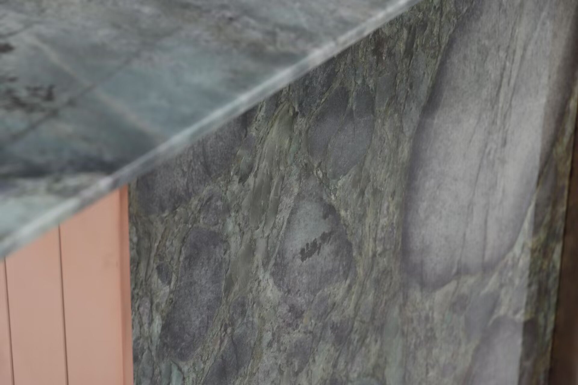 Nova Italian Artistic Stainless Steel High-End Natural Marble Console