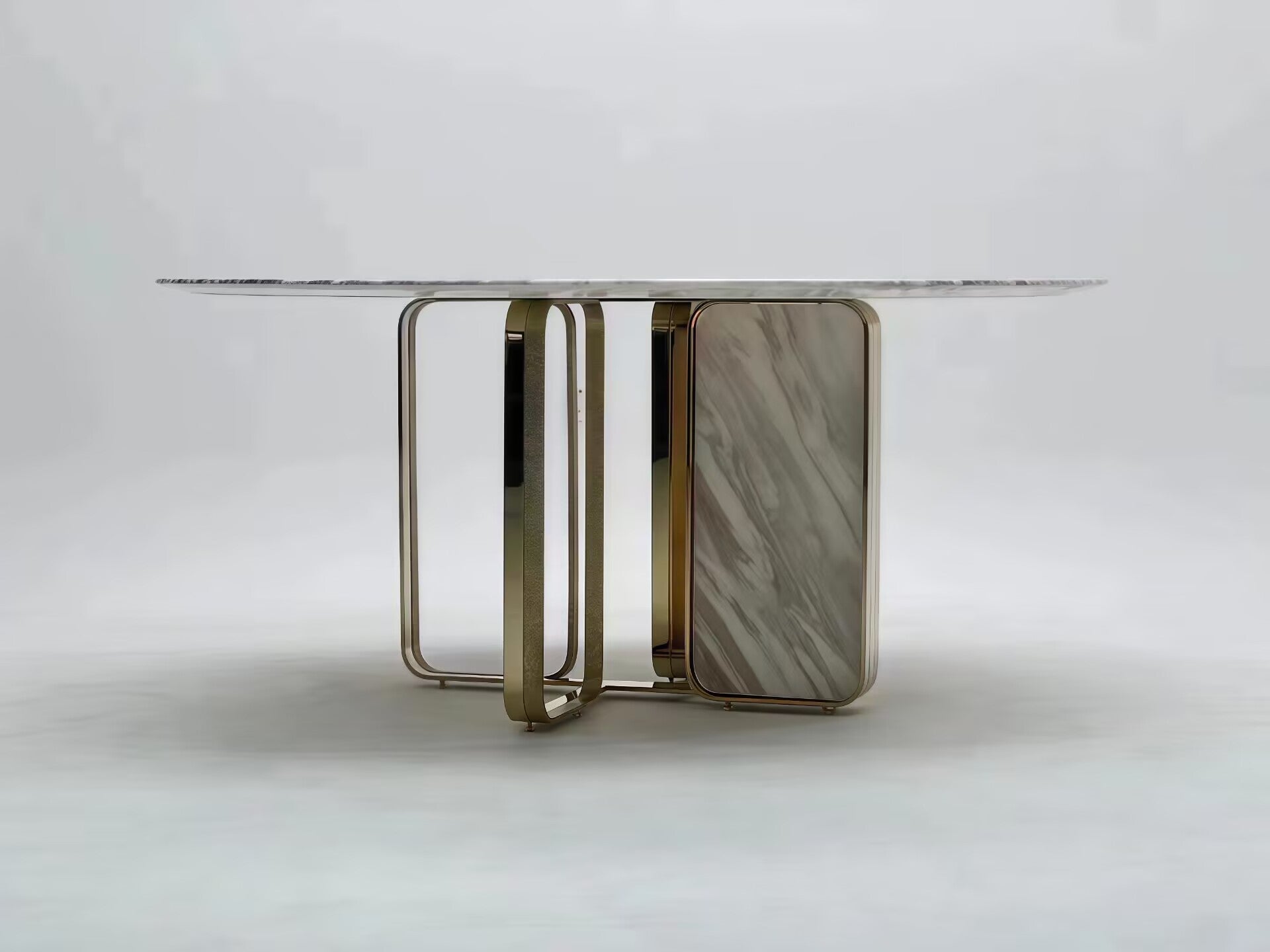 Nova Designer Creativity Natural Marble Round Dining Table