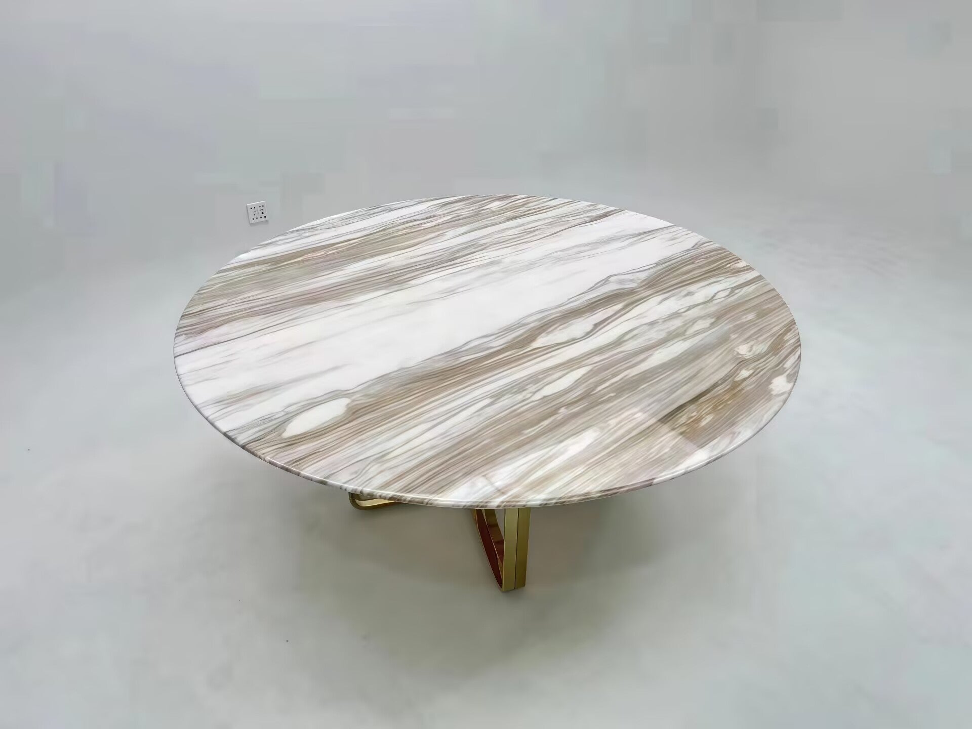 Nova Designer Creativity Natural Marble Round Dining Table