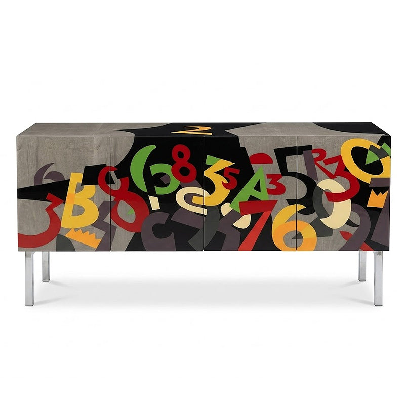 Numeri High-End Minimalism Artistic Painting Entryway Cabinet