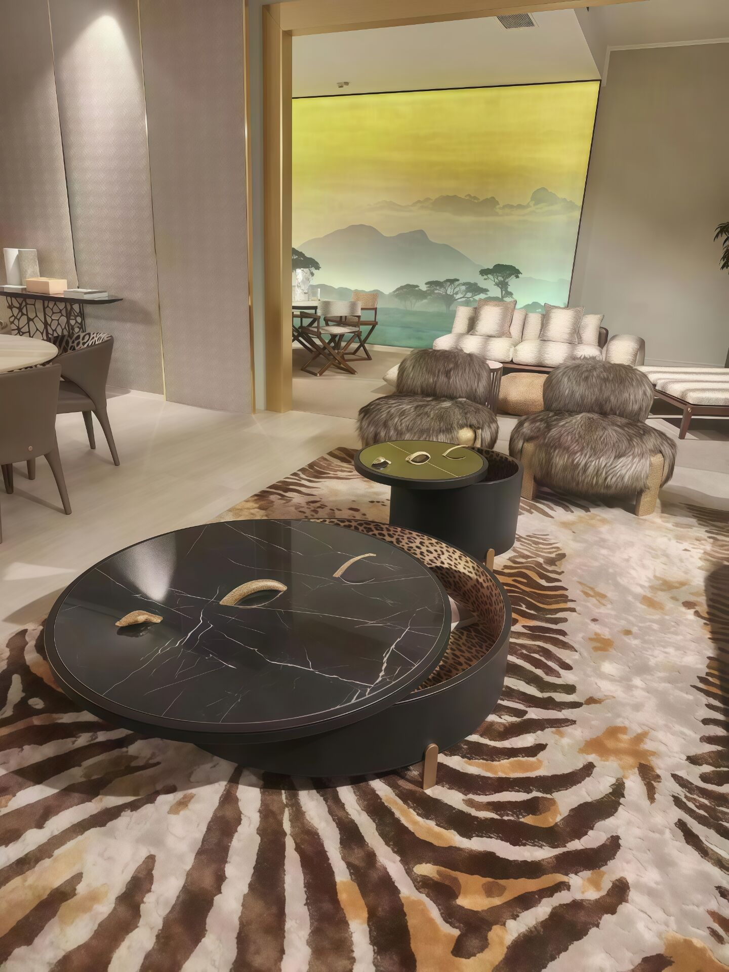 Nyoka Italian High End Living Room Marble Combination Coffee Table