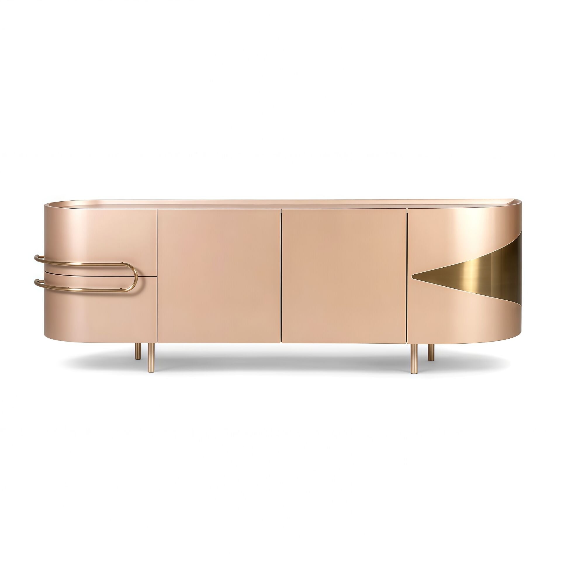 Olival Italian Luxury High-End Metal Creativity Solid Wood Sideboard