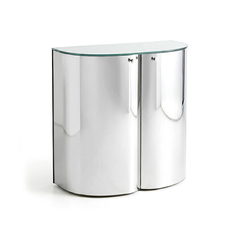Oltralpe Modern Minimalism Upscale Stainless Steel Wine Cabinet