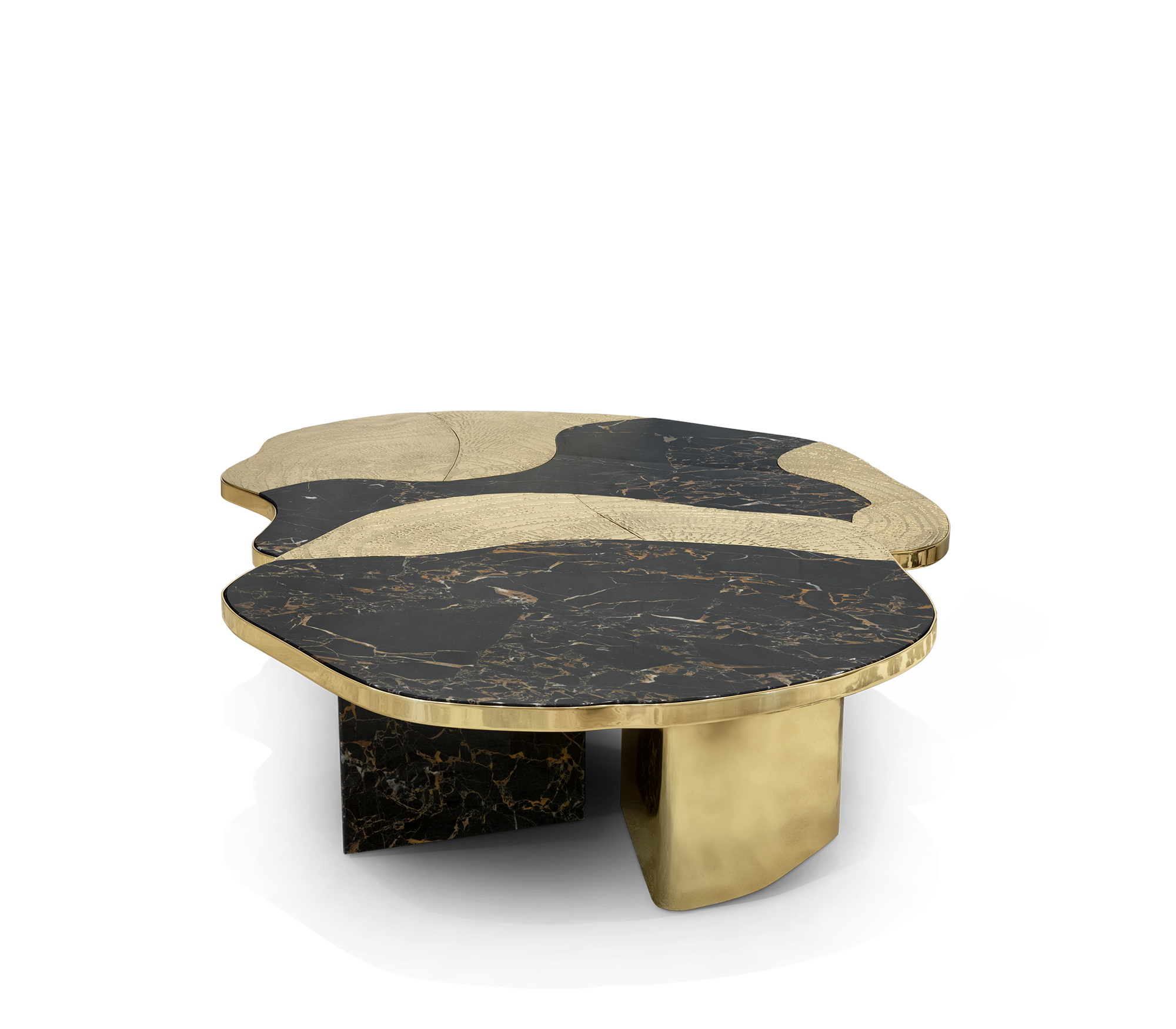 ophelia portoro marble and gold center table Versions