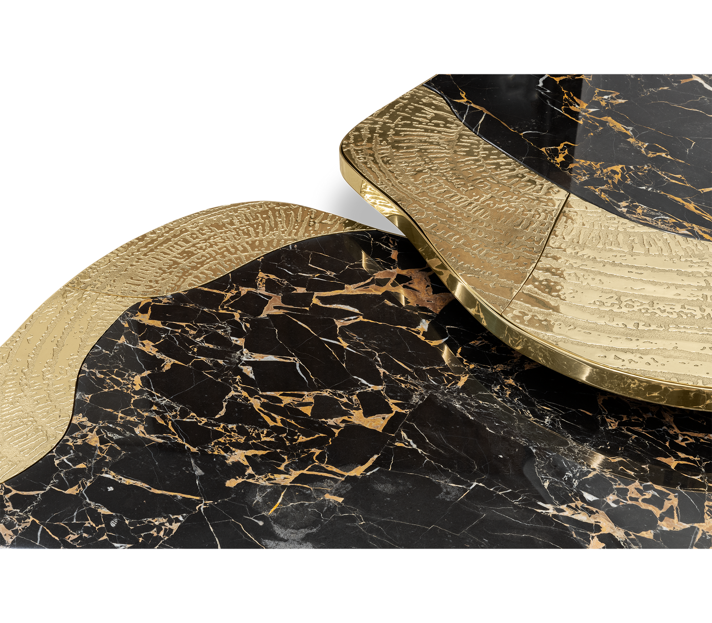 ophelia portoro marble and gold center table Versions