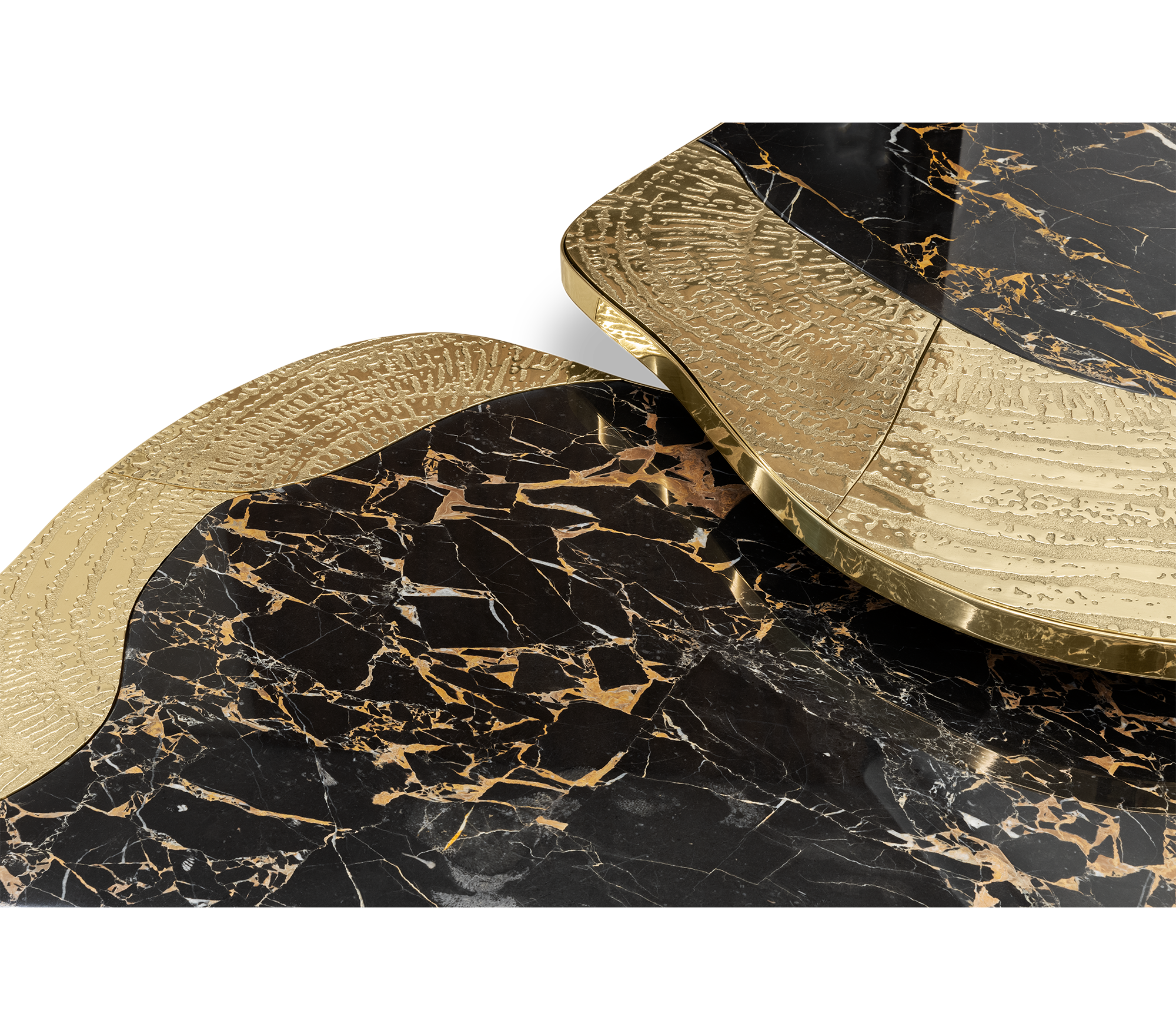 ophelia portoro marble and gold center table Versions