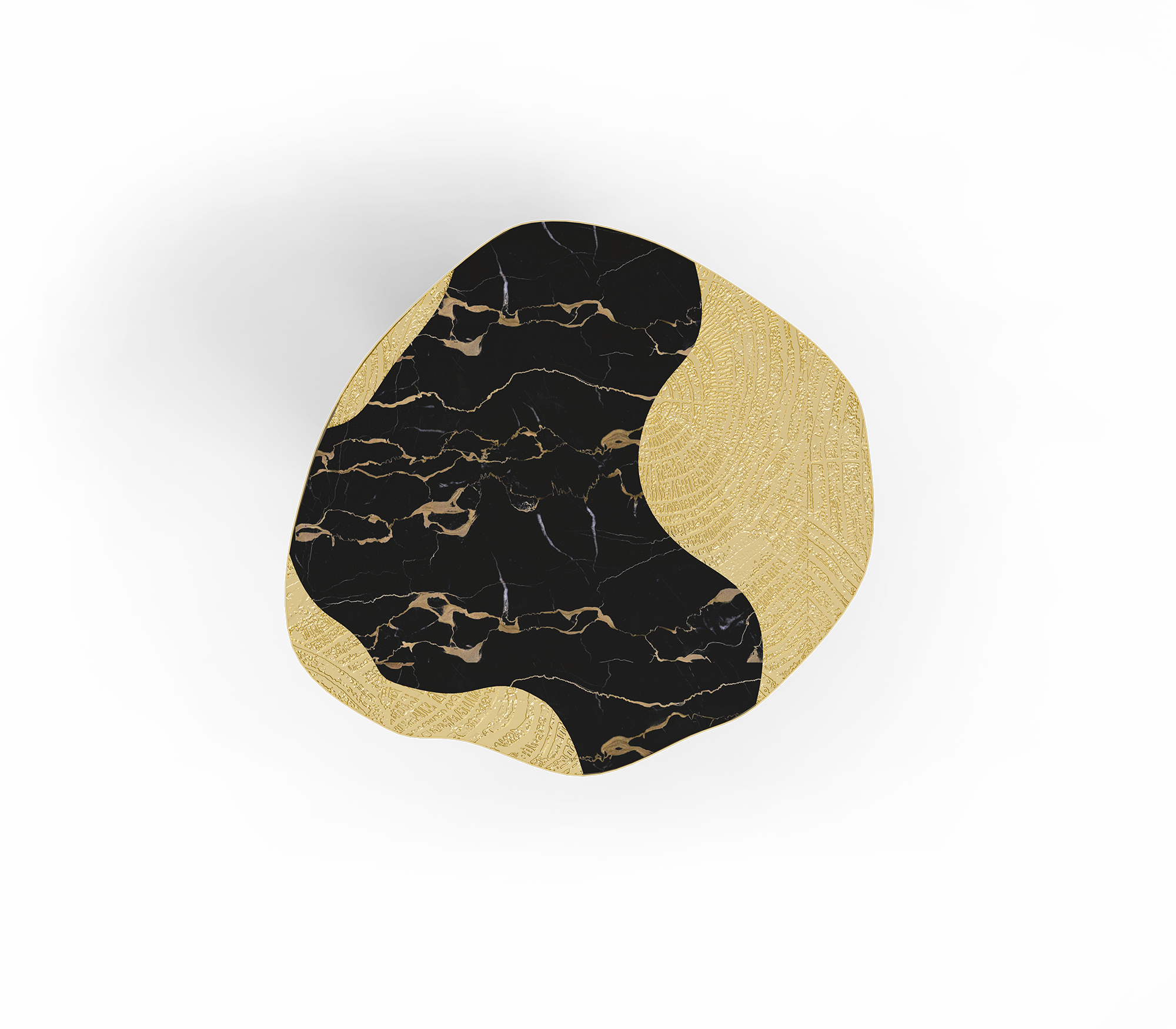 OPHELIA ROUND DINING TABLE BRASS ETCHING PROCESS LUXURIOUS RESTAURANT