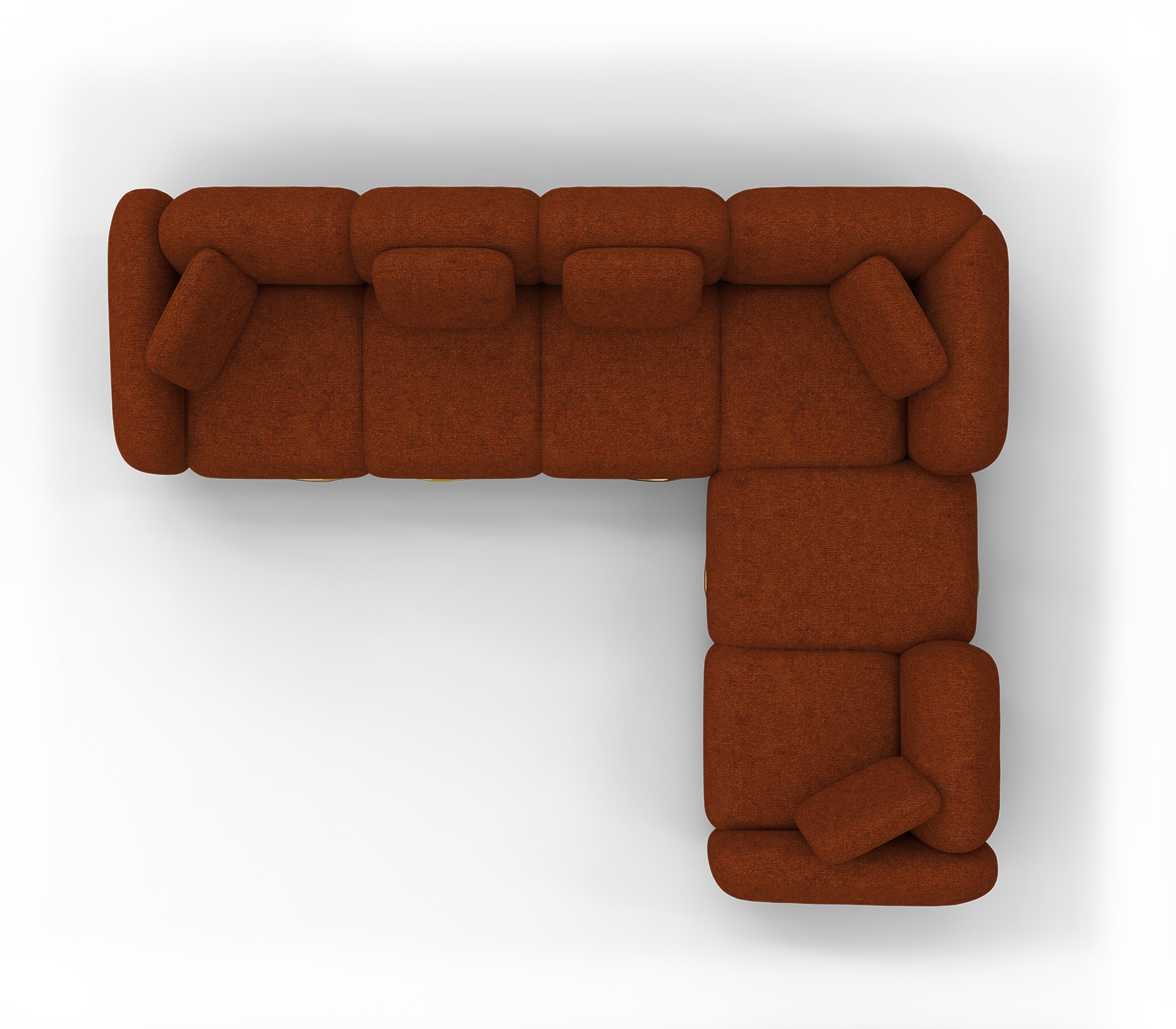 OPUS MODULAR Brass base SOFA