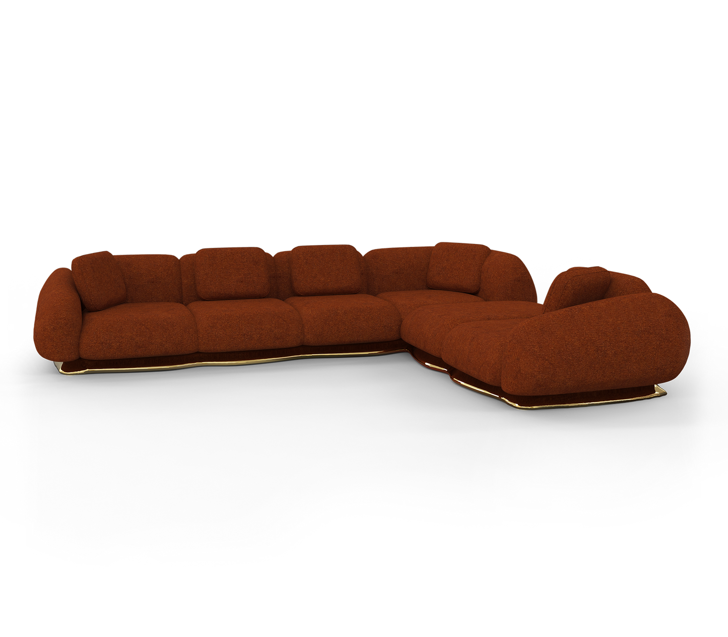 OPUS MODULAR Brass base SOFA