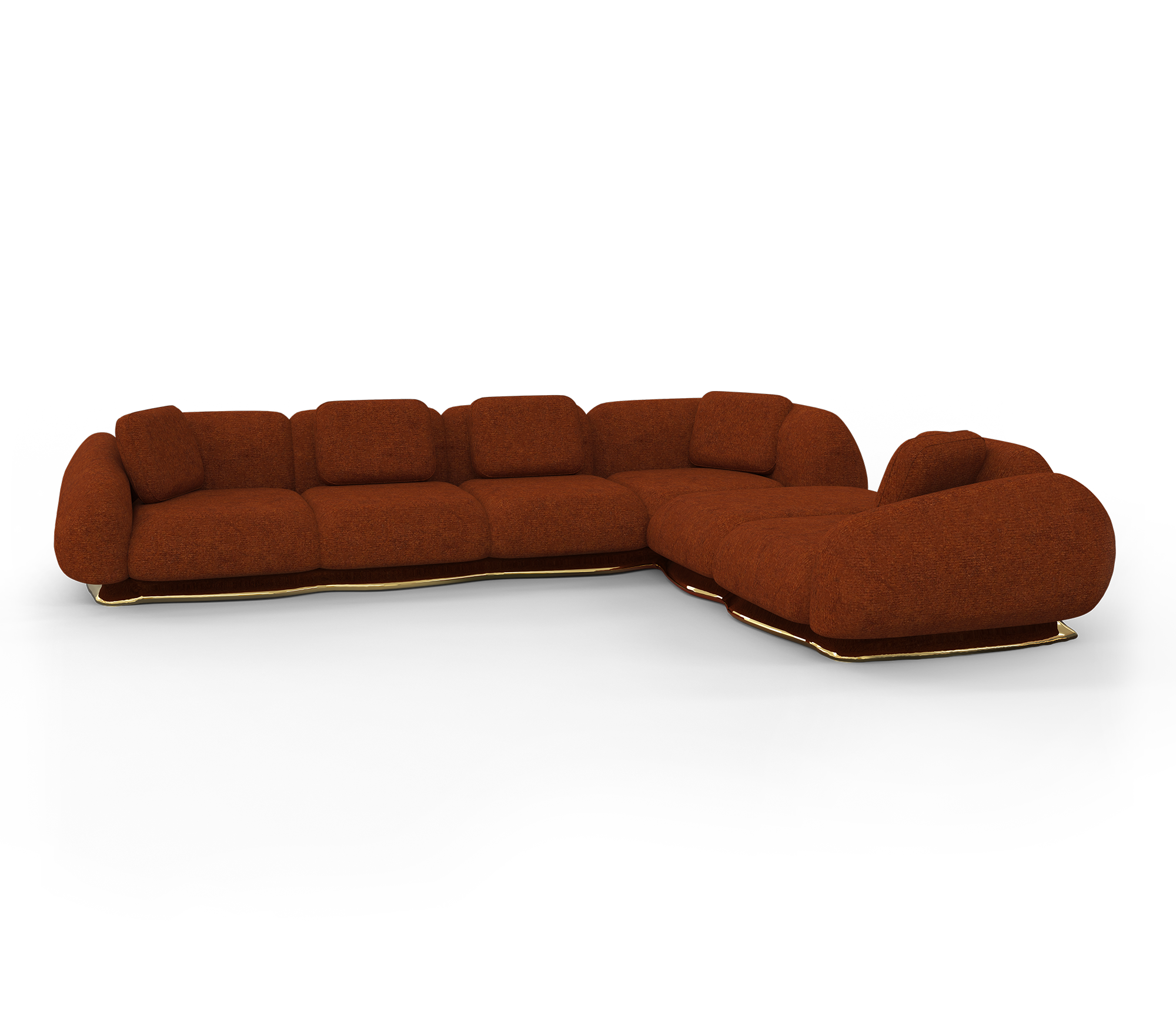 OPUS MODULAR Brass base SOFA