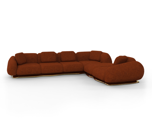 OPUS MODULAR Brass base SOFA